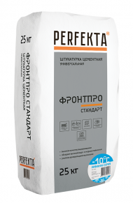 Perfekta Фронтпро Стандарт Зимняя Штукатурка цементная универсальная, 25 кг. Perfekta Фронтпро Стандарт Зимняя Штукатурка цементная универсальная, 25 кг.