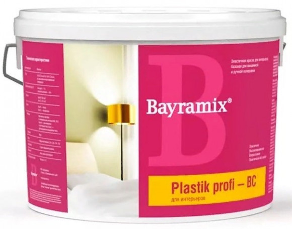 Bayramix Plastic Profi Краска водно-дисперсионная для стен и потолков, 16 л.