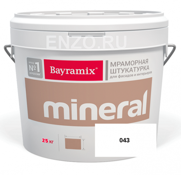 Bayramix Mineral Штукатурка декоративная Мозаичная, зерно 0,5-0,7 мм, 25 кг.