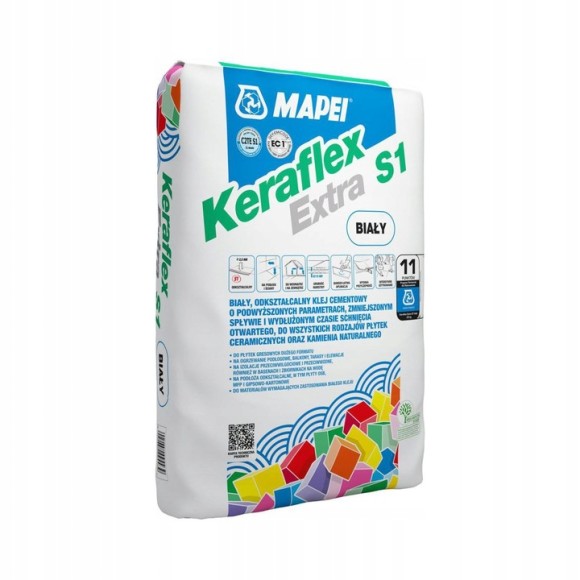 Mapei Keraflex Extra S1 Клей цементный для плитки и камня, 25 кг.