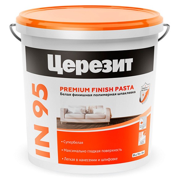 Ceresit IN 95 Шпаклевка полимерная финишная, 5 кг.