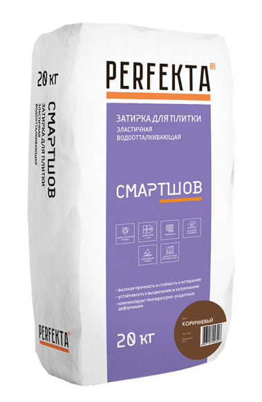 Perfekta Смартшов Затирка для плитки эластичная водоотталкивающая, 20 кг. Perfekta Смартшов Затирка для плитки эластичная водоотталкивающая, 20 кг.