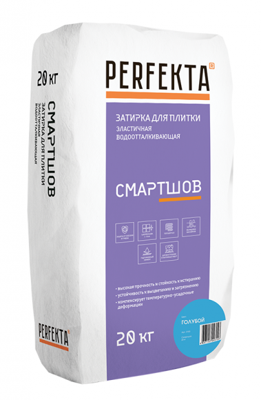 Perfekta Смартшов Затирка для плитки эластичная водоотталкивающая, 20 кг. Perfekta Смартшов Затирка для плитки эластичная водоотталкивающая, 20 кг.