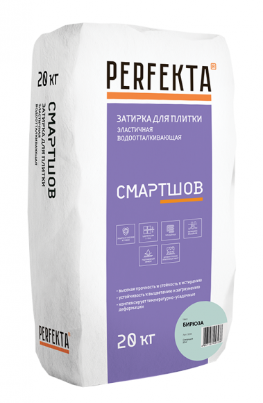 Perfekta Смартшов Затирка для плитки эластичная водоотталкивающая, 20 кг. Perfekta Смартшов Затирка для плитки эластичная водоотталкивающая, 20 кг.