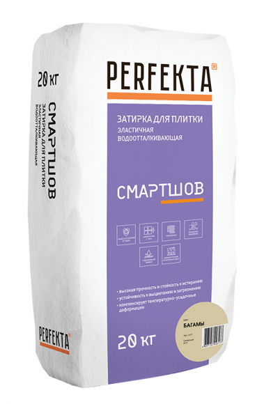 Perfekta Смартшов Затирка для плитки эластичная водоотталкивающая, 20 кг. Perfekta Смартшов Затирка для плитки эластичная водоотталкивающая, 20 кг.