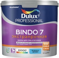 Dulux Bindo 7 Экстрапрочная краска для стен и потолков, матовая. Dulux Bindo 7 Экстрапрочная краска для стен и потолков, матовая.