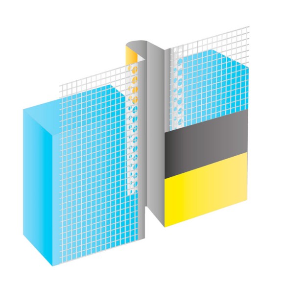 Litokol Профиль деформационный плоскостной с сеткой Е-образный, 2,5 м.