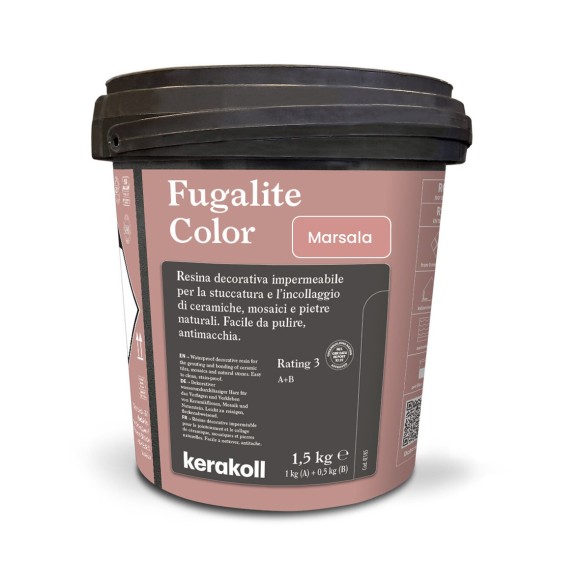 Kerakoll Fugalite Color Эпоксидная затирка, Marsala 1.5 кг. Kerakoll Fugalite Color Эпоксидная затирка, Marsala 1.5 кг.