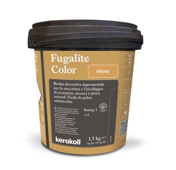 Kerakoll Fugalite Color Эпоксидная затирка, Miele 1.5 кг. Kerakoll Fugalite Color Эпоксидная затирка, Miele 1.5 кг.