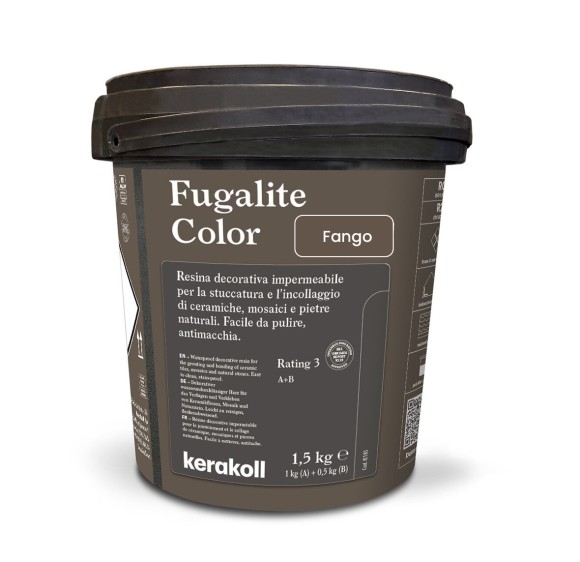 Kerakoll Fugalite Color Эпоксидная затирка, Fango 1.5 кг. Kerakoll Fugalite Color Эпоксидная затирка, Fango 1.5 кг.