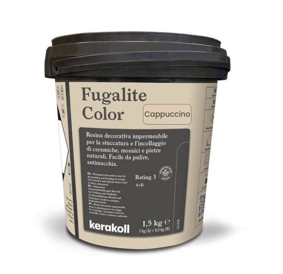 Kerakoll Fugalite Color Эпоксидная затирка, Cappuccino 1.5 кг. Kerakoll Fugalite Color Эпоксидная затирка, Cappuccino 1.5 кг.