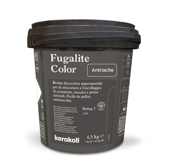 Kerakoll Fugalite Color Эпоксидная затирка, Antracite 1.5 кг. Kerakoll Fugalite Color Эпоксидная затирка, Antracite 1.5 кг.