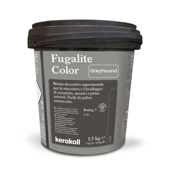 Kerakoll Fugalite Color Эпоксидная затирка, Greyhound 1.5 кг. Kerakoll Fugalite Color Эпоксидная затирка, Greyhound 1.5 кг.