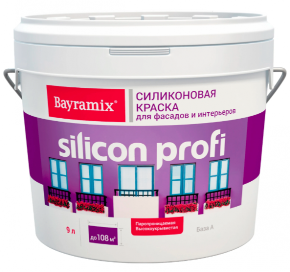 Bayramix Silicon Profi Краска силиконовая для фасадов, 9 л. Bayramix Silicon Profi Краска силиконовая для фасадов, 9 л.