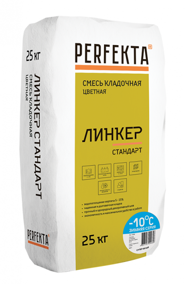 Perfekta Линкер Стандарт Зимняя Смесь кладочная цветная, 25 кг. Perfekta Линкер Стандарт Зимняя Смесь кладочная цветная, 25 кг.