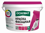 Основит Унивита СSt92 Краска фасадная силикатная, 13 кг. Основит Унивита СSt92 Краска фасадная силикатная, 13 кг.