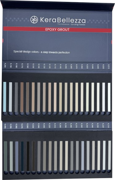 KeraBellezza DESIGN папка с выкрасами эпоксидной затирки