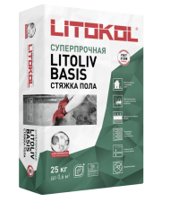 Litokol Litoliv Basis Смесь для выравнивания пола 20-80 мм, 25 кг.