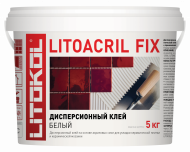 Litokol Litoacril Fix Клей для плитки и мозаики, Белый 5 кг. Litokol Litoacril Fix Клей для плитки и мозаики, Белый 5 кг.
