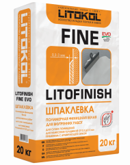 Litokol Litofinish Fine Evo Шпаклевка полимерная 0,3-3 мм, Белый 20 кг. Litokol Litofinish Fine Evo Шпаклевка полимерная 0,3-3 мм, Белый 20 кг.