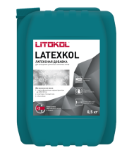 Litokol Latexkol-M Добавка латексная для цементных клеев, 8,5 л.
