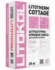 Litokol Litotherm Cottage Клей-штукатурка фасадная для утеплителя, 25 кг. Litokol Litotherm Cottage Клей-штукатурка фасадная для утеплителя, 25 кг.