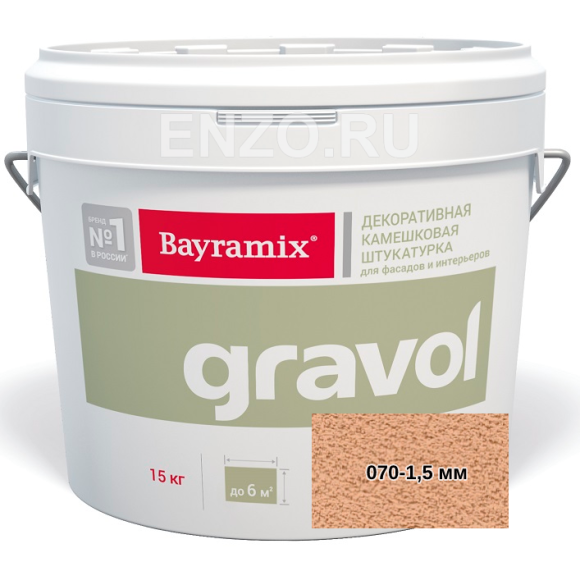 Bayramix Gravol Штукатурка декоративная камешковая, зерно 1,5 мм, 15 кг. Bayramix Gravol Штукатурка декоративная камешковая, зерно 1,5 мм, 15 кг.