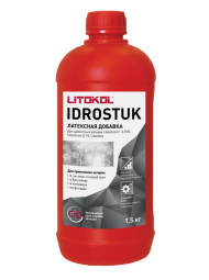 Litokol Idrostuk-М Добавка латексная для цементных затирок, 1,5 л.