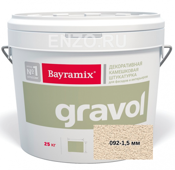 Bayramix Gravol Штукатурка декоративная камешковая, зерно 1,5 мм, 25 кг. Bayramix Gravol Штукатурка декоративная камешковая, зерно 1,5 мм, 25 кг.