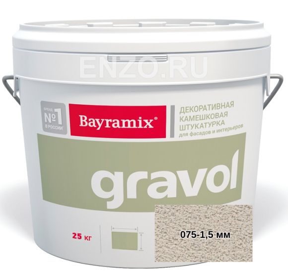Bayramix Gravol Штукатурка декоративная камешковая, зерно 1,5 мм, 25 кг. Bayramix Gravol Штукатурка декоративная камешковая, зерно 1,5 мм, 25 кг.
