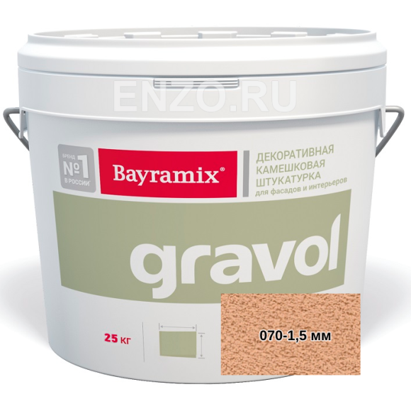 Bayramix Gravol Штукатурка декоративная камешковая, зерно 1,5 мм, 25 кг. Bayramix Gravol Штукатурка декоративная камешковая, зерно 1,5 мм, 25 кг.