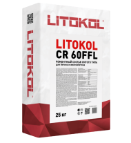 Litokol CR60FFL Ремонтная смесь для бетона 20-40 мм, Серый 25 кг.