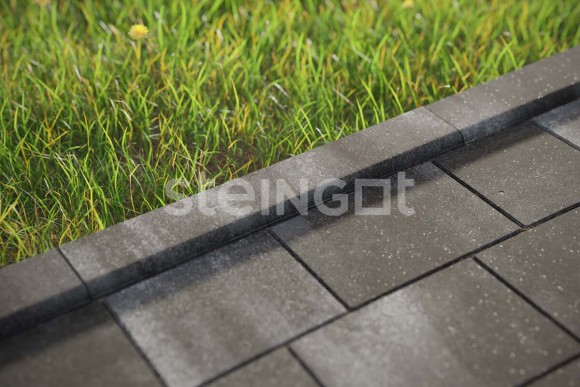 STEINGOT Бордюр садовый Штайн Блэк 1000*200*80 мм.