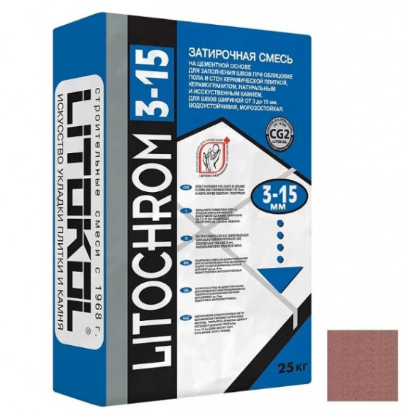 Litokol Litochrom Цементная затирка для плитки 3-15 мм, 25 кг. Litokol Litochrom Цементная затирка для плитки 3-15 мм, 25 кг.