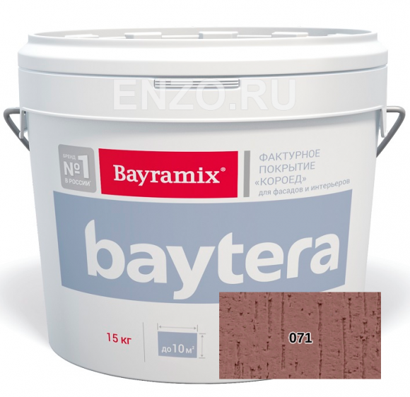 Bayramix Baytera Штукатурка декоративная Короед фракция 2 мм, 15 кг